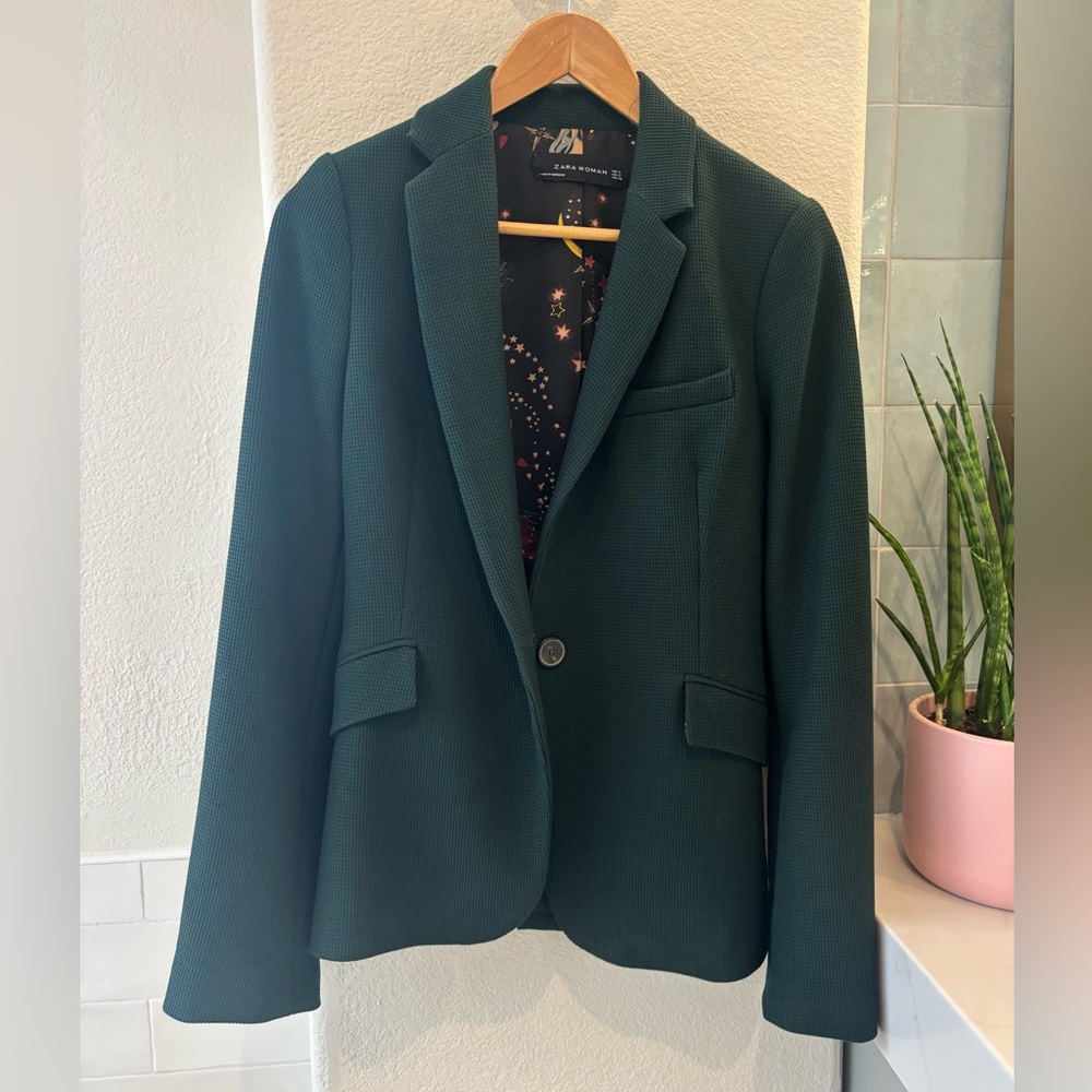 Zara Women's Green Blazer